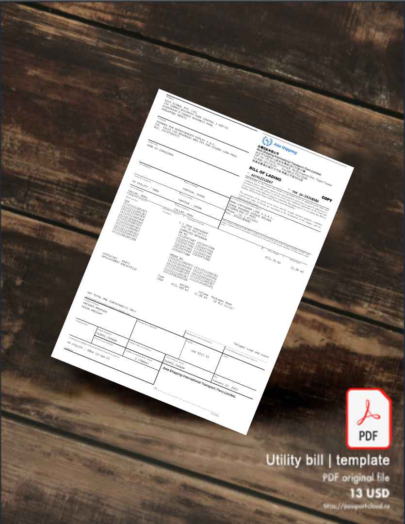 Utility bill | Albanian Power | Albania